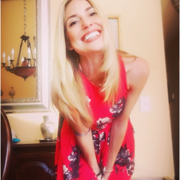 Red Floral Free People Dress - Picture 2 of 2